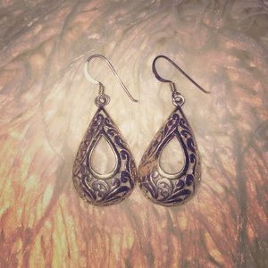Silver earrings